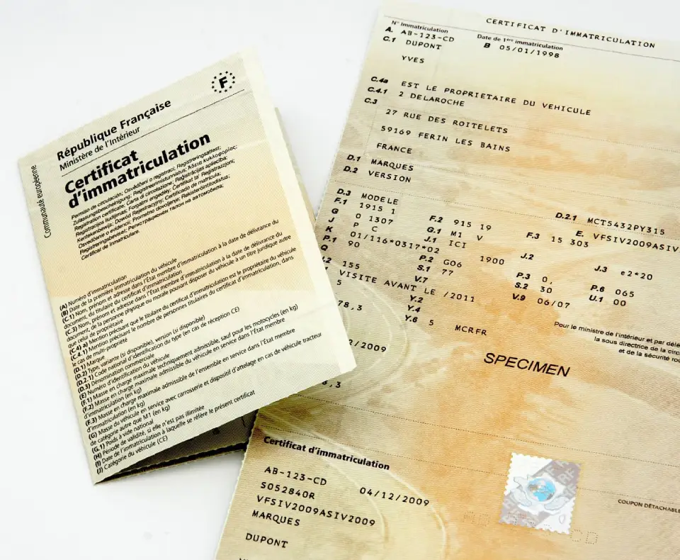 Photo de cartes grises